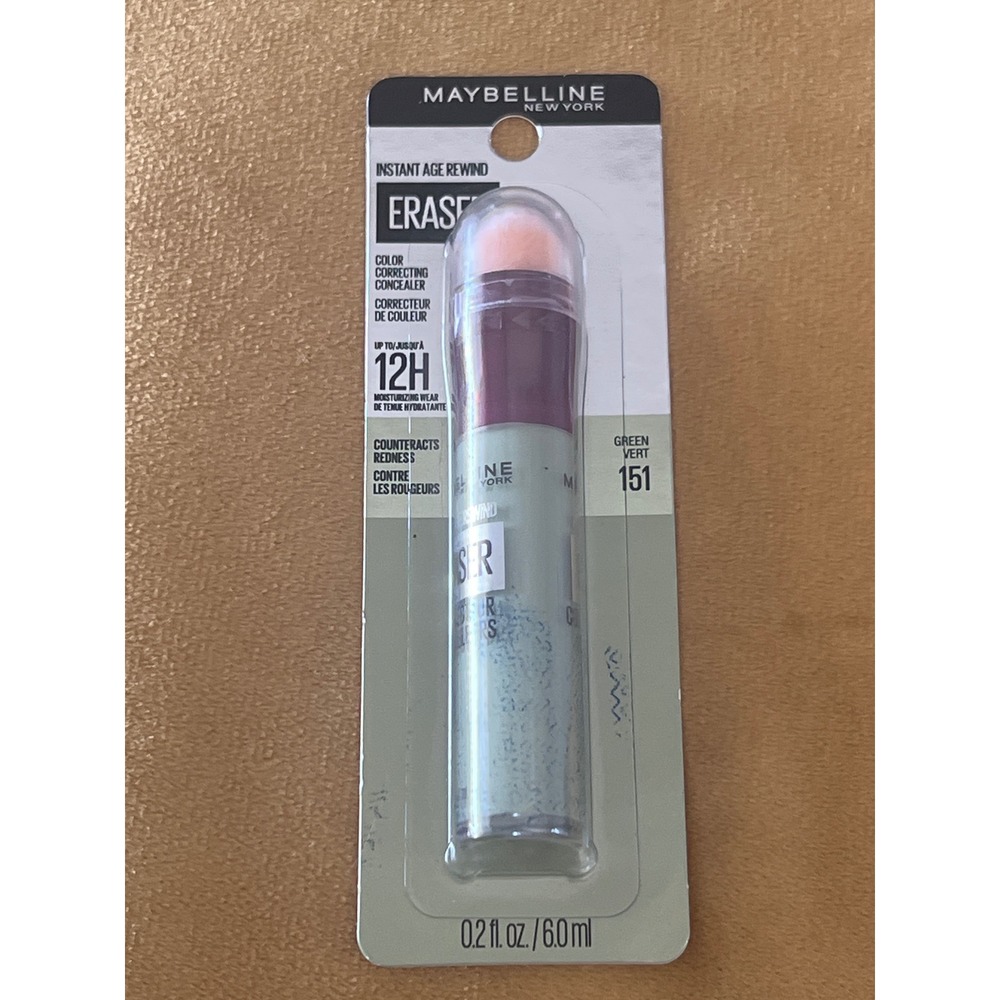 Maybelline Instant Age Rewind Eraser Color‎ Correcting Concealer Green 151 0.2oz